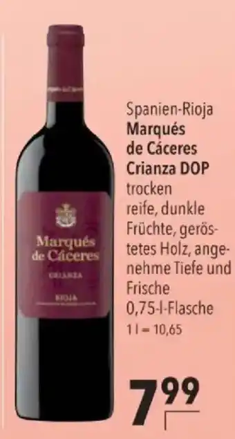 Marqués de Cáceres Crianza DOP