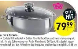 Citti GSW Edelstahl-Bratdeckel Bräter tilbud