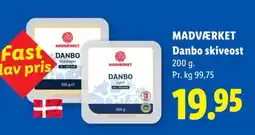 Lidl Madværket Danbo skiveost tilbud