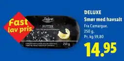 Lidl Deluxe smør med havsalt tilbud