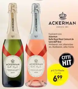 Citti Ackerman Bulle Royal Crémant de Loire Brut tilbud