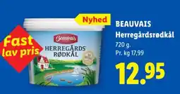 Lidl Beauvais Herregårdsrødkål tilbud