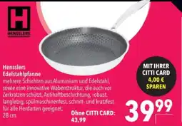 Citti Hensslers Edelstahlpfanne tilbud