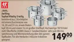 Citti Zwilling Topfset Vitality tilbud