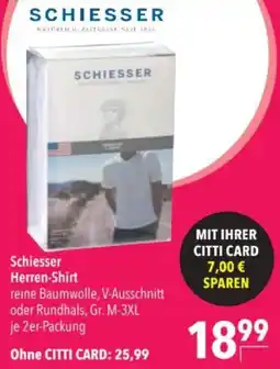 Citti Schiesser Herren-Shirt tilbud