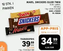 Scandinavian Park MARS, SNICKERS ELLER TWIX tilbud