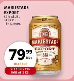 Scandinavian Park MARIESTADS EXPORT tilbud