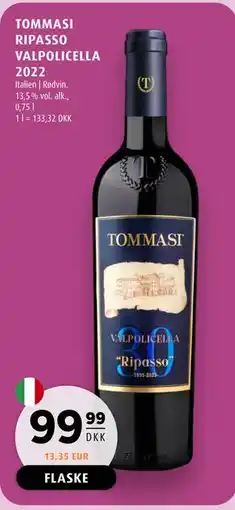 Scandinavian Park TOMMASI RIPASSO VALPOLICELLA 2022 tilbud