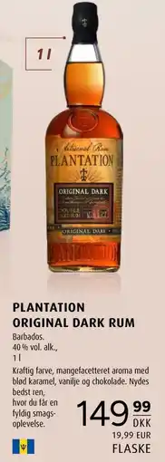 Scandinavian Park PLANTATION ORIGINAL DARK RUM tilbud