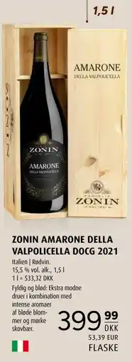 Scandinavian Park ZONIN AMARONE DELLA VALPOLICELLA DOCG 2021 tilbud