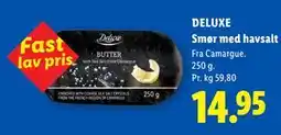 Lidl DELUXE Smør med havsalt tilbud