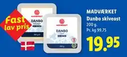 Lidl MADVÆRKET Danbo skiveost tilbud