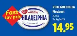 Lidl PHILADELPHIA Flødeost tilbud