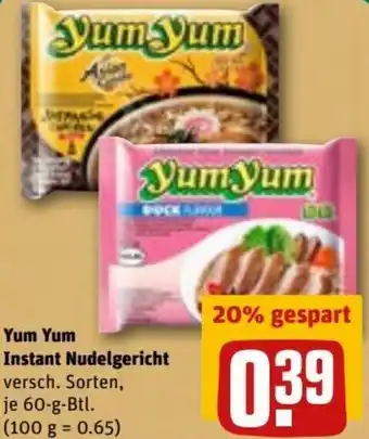 Yum Yum Instant Nudelgericht 60g