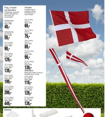 Harald Nyborg Flag, vimpler og standere tilbud