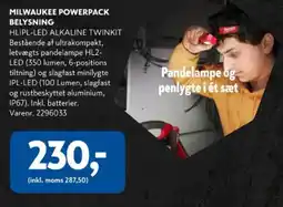 Davidsen Milwaukee Powerpack belysning tilbud