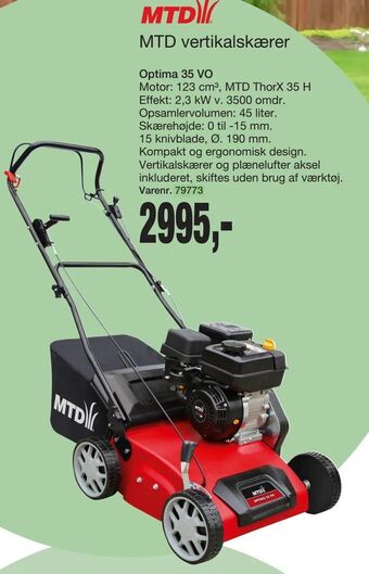 MTD vertikalskærer