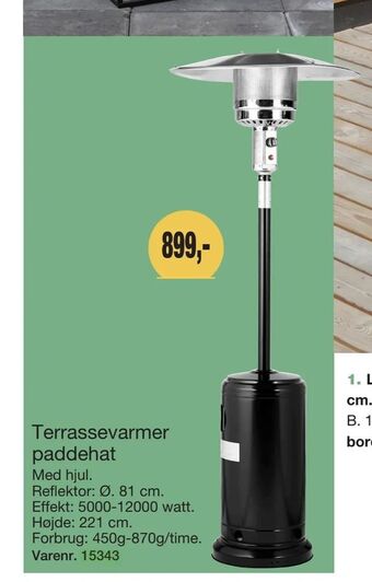 Harald Nyborg Terrassevarmer paddehat tilbud