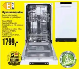 Harald Nyborg Opvaskemaskine tilbud
