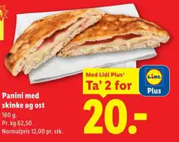 Lidl Lidl Panini med skinke og ost tilbud