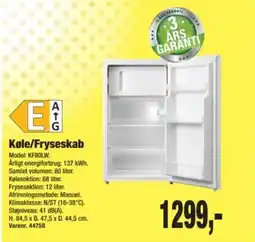 Harald Nyborg Køle/Fryseskab tilbud