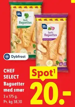 Lidl Chef Select Baguetter med smør tilbud