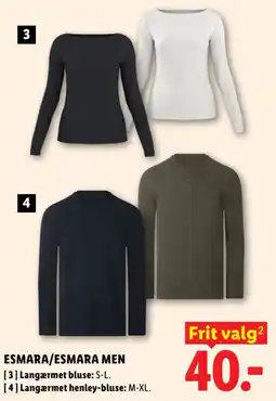 Lidl Esmara/esmara men tilbud