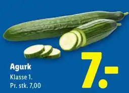 Lidl Agurk tilbud