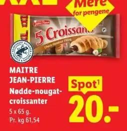 Lidl Maitre Jean-pierre Nødde-nougat-croissanter tilbud