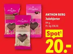 Lidl Anthon Berg Julehjerter tilbud
