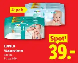 Lidl Lupilu Vådservietter tilbud