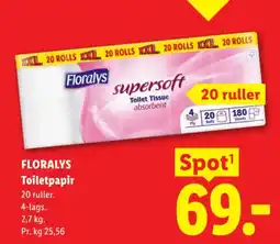 Lidl Floralys toiletpapir tilbud