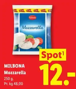Lidl Milbona Mozzarella tilbud