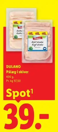 Lidl Dulano Pålæg i skiver tilbud