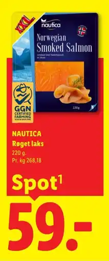 Lidl Nautica Røget laks tilbud
