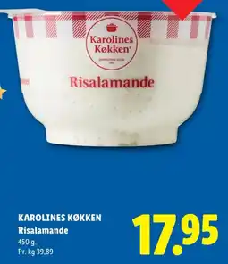 Lidl Karolines Køkken Risalamande tilbud