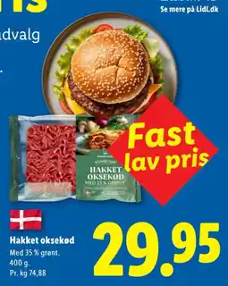 Lidl Danish Crown Hakket Oksekød tilbud