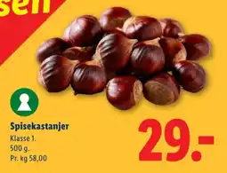 Lidl Spisekastanjer tilbud
