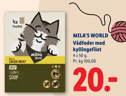 Lidl Milas World Vådfoder med kyllingefilet tilbud