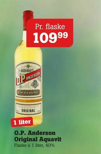 Poetzsch Padborg O.P. Anderson Original Aquavit tilbud