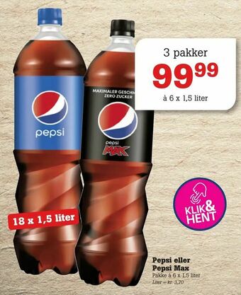 Poetzsch Padborg Pepsi eller Pepsi Max tilbud