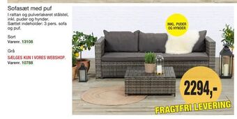 Harald Nyborg Sofasæt med puf tilbud