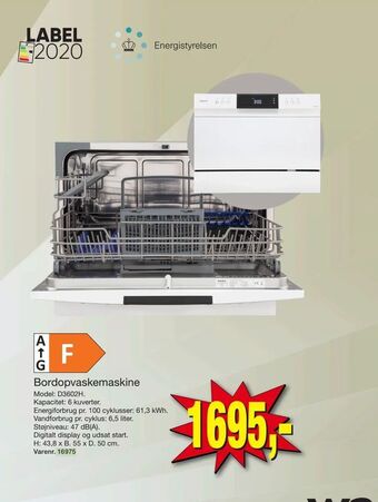 Harald Nyborg Bordopvaskemaskine tilbud