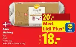 Lidl DAVA Skrabeæg tilbud
