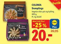 Lidl CULINEA Dumplings, App-pris tilbud