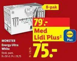 Lidl MONSTER Energy Ultra White tilbud