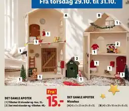 Lidl DET GAMLE APOTEK Sæt med nissedør og -tilbehør tilbud