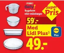 Lidl PYREX daily Bageform eller målebæger tilbud