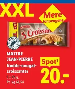 Lidl MAITRE JEAN-PIERRE Nødde-nougatcroissanter tilbud