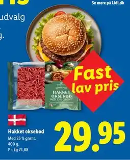 Lidl Hakket oksekød tilbud